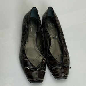 Paolo Dark Brown Leather Flats